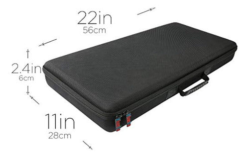 Khanka Hard Travel Case Replacement for Numark Mixtrack Platinum FX / Pro 3 3