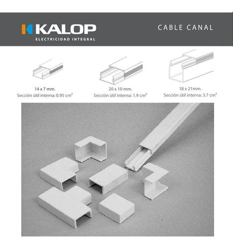 Pack of 10 Internal Elbow Cable Duct Fitting 14x7mm by Kalop 3