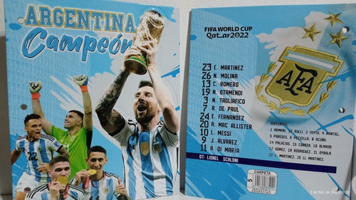 Messi Campeones Folder N3 with Embossed Cardboard Covers 3