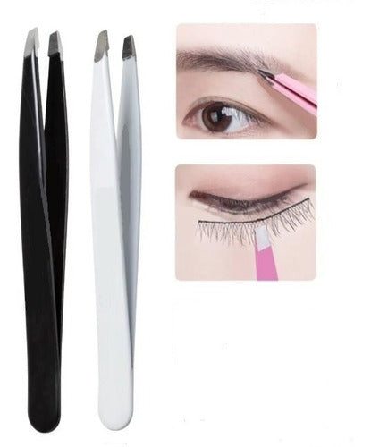 City Girls Professional Stainless Steel Eyebrow Tweezers X1 6