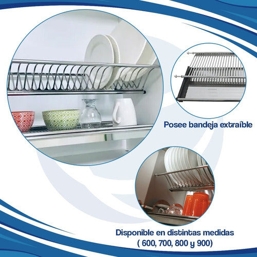 Cima Stainless Steel Dish Drainer for Cabinet 700 mm 5