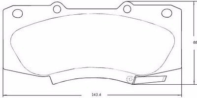 Mazfren Pastillas De Freno Toyota SW4 Hilux 2005/2015 Disco 297mm 1