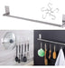 Ottone Self-Adhesive Towel Bar for Bathroom & Kitchen - Stainless Steel, Black 2