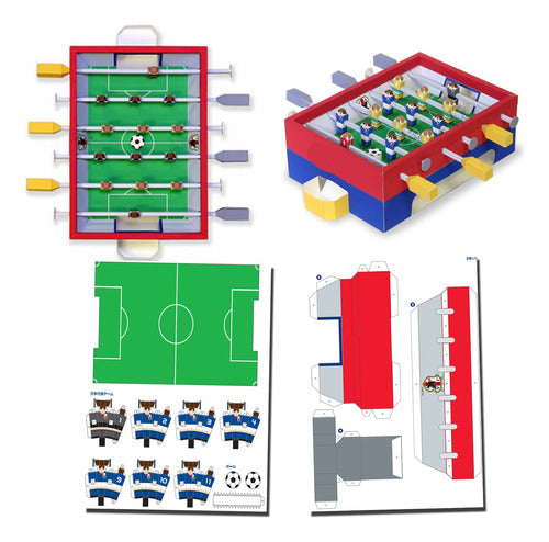 Metegol Para Armar En Papercraft 0