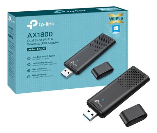 Adaptador Wifi Usb Tp-link Archer Tx20u Dual Band Ax1800 0