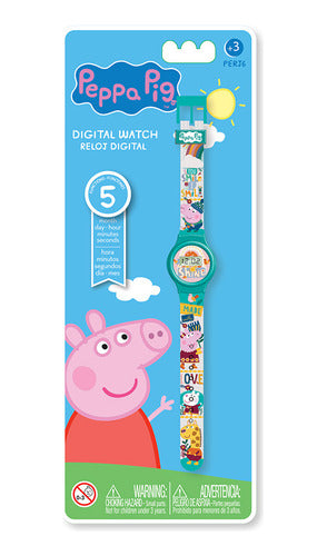 Reloj Digital Peppa Pig 5 Funciones Intek 0