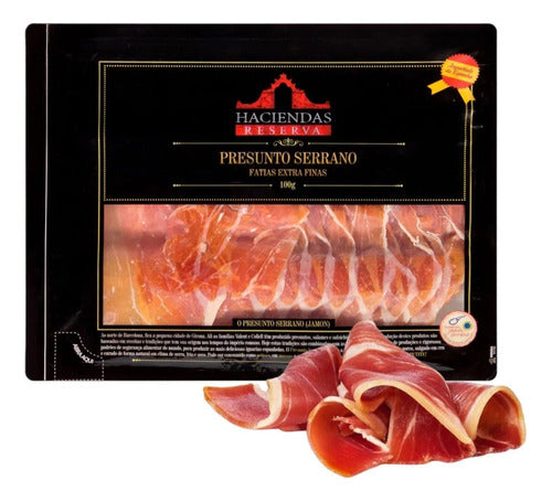 Presunto Serrano Fatiado Haciendas 100g 0