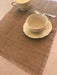 ALCOLEA-DECO Pack of 12 Individual Burlap Placemats with Fringes 2