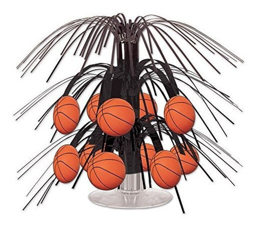 Beistle Basketball Mini Cascade Pieza Central, 7 1/2-inch, N 0