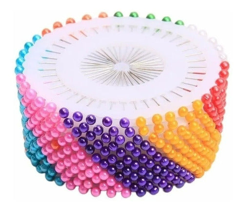 Candy Craft Multicolor Pearl Head Pins - 480 Units 0