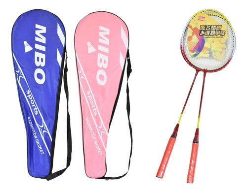 Set Raquetas 2 Piezas. De Bádminton Con Funda 3