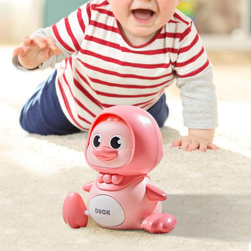 Brinquedo De Pato Elétrico Para Caminhada, Mãe Rosa 7