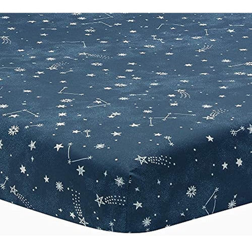 Lambs & Ivy Sky Rocket Blue Stars/galaxy/space 100% Algodón 0