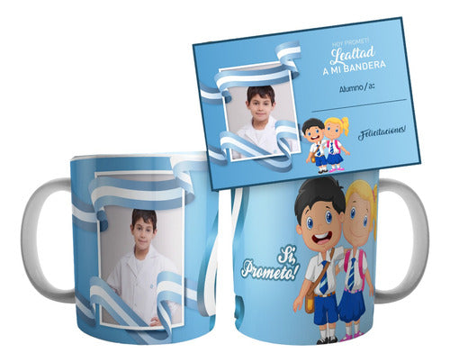 Imprimi Kits Combo Diseños Diplomas Y Tazas Jura Promesa A La Bandera 0