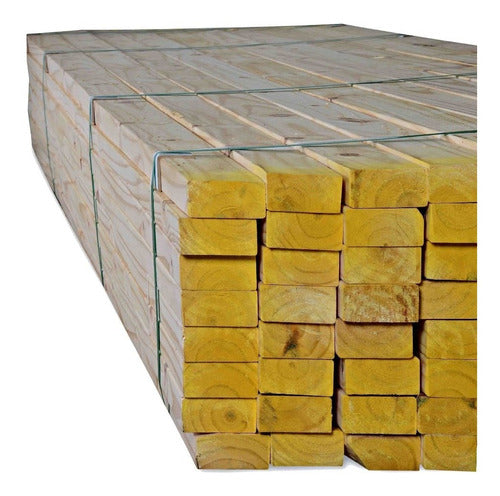 Tirante De Madera Pino Cepillado 2 X 5 X 3,05 Mts Maderwil 1