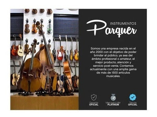 Parquer Acoustic Violin Segovia Superior 4/4 Solid White Finish 5