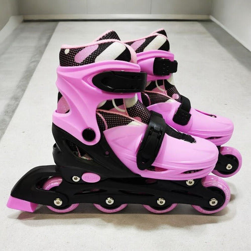 Street Runner Pink Extendable Inline Skates Size 39 to 41 1