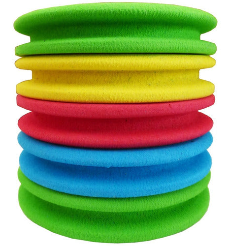 5 Alfajores Tabla De Goma Eva Pesca Diám 7cm, Espesor 12 Mm 1