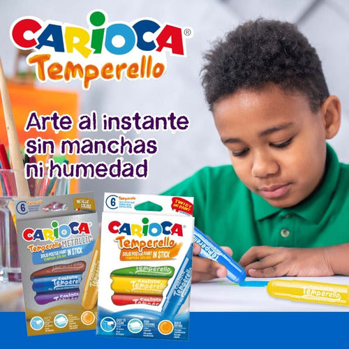 Carioca 10 Tempera Solida Para Tela Fabric Temperello Cuotas 4