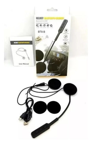 Auricular Manos Libres Bluetooth Casco Moto Automatico Ruta 4