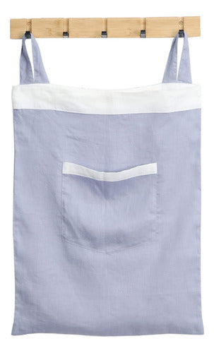 Gyihoong Hanging Laundry Bag 100% Linen, 20 X 27 P 0