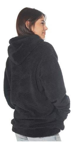 Plush Kangaroo Bicolor Hoodie for Women Warm Hoodie H16 2
