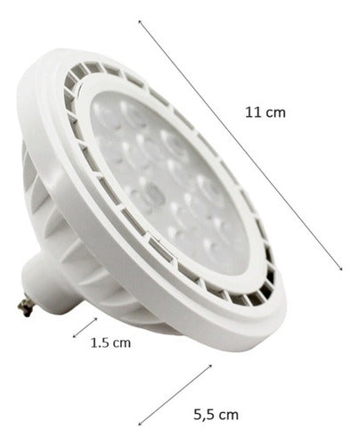 Candela Combo X10 Led Lamp Ar111 Gu10 12W Cold Light 6500K 5