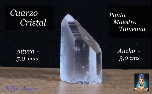 Cuarzo Cristal Punta Maestro Basea Plana - 5,0 Cms X 3,0 Cms 2