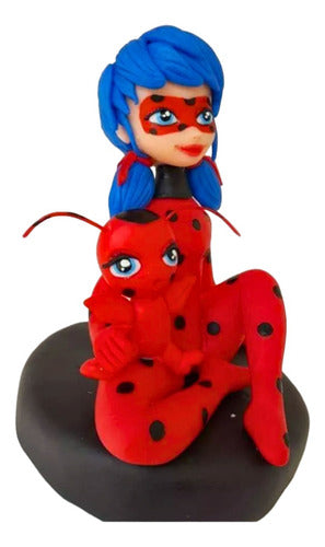 MODELADOS_LUMAR Ladybug Cake Topper Fondant Decoration 1