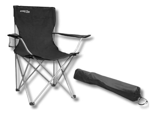 Brogas Folding Director Chair for Camping and Outdoor Use - Black 1