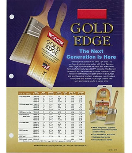 Wooster Brush 5239 Gold Edge Variety 3pack 1