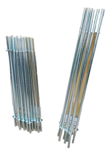 Muebles Andy 180 cm Chromed Hollow Bar with Stops and Locks 0