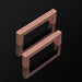 ZW Rose Gold Square Drawer Handles - 12 Pack 2