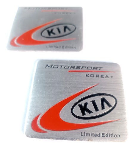 Kia Motorsport Metal Emblems Badges 1