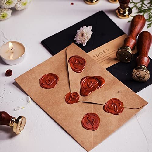 Wasole Wax Seal Stamp Kit, 2pcs Letter H 1