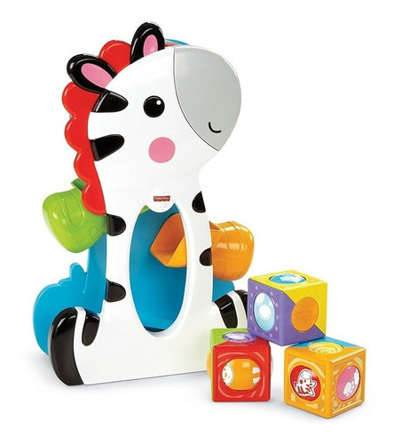 Fisher-Price Stacking Cubes Activity Zebra Toy for Kids 0