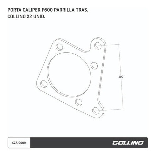 Porta Calipers Fiat 600 Traseros Parrila Collino C 1