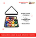 Silboreventos Professional Polyester Resin Pool Balls + Triangle 1