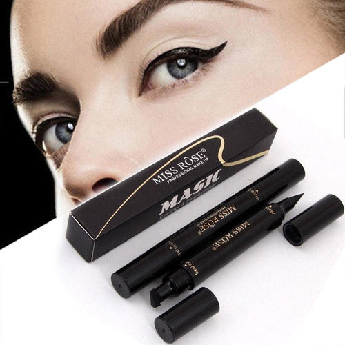 Magic Liquid Black Eyeliner with Cat Eye Stamp 6