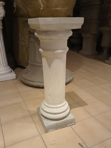 Columna Dorica Lisa 0.60 Cemento 1