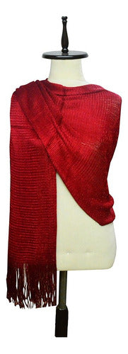 Leonardi Gala Fringe Scarf with Lurex 0