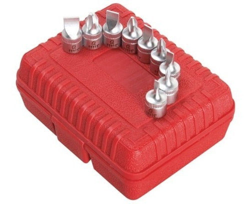 Sunex 9919 1/4-Inch Drive Stubby Slot and Phillips Screwdriver Bit Set, 9 Piece 1