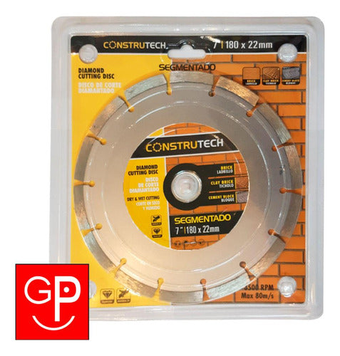 Construtech Segmented Diamond Disc 180mm 1