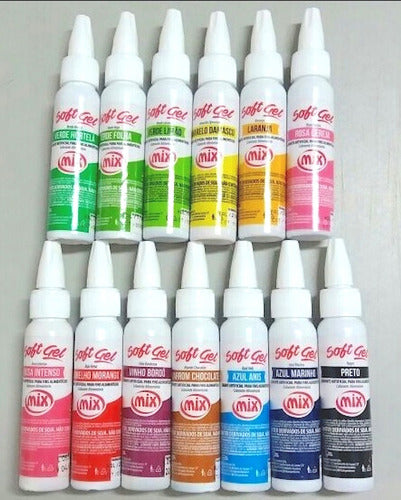 Mix Pack De 10 Colorantes Soft Gel 25 Gr. Para Repostería 0