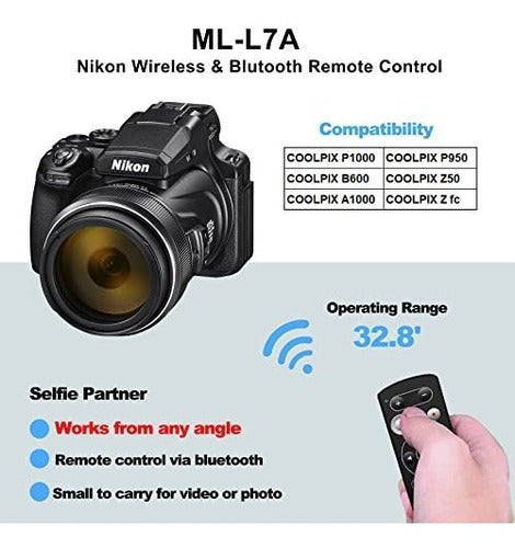 Control Remoto Para Disparador Remoto Nikon Coolpix P950 Z50 1