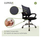 Lumax Silla Ejecutiva Pack 2 Unidades Mesh Ezri Ergonomica Respald 3