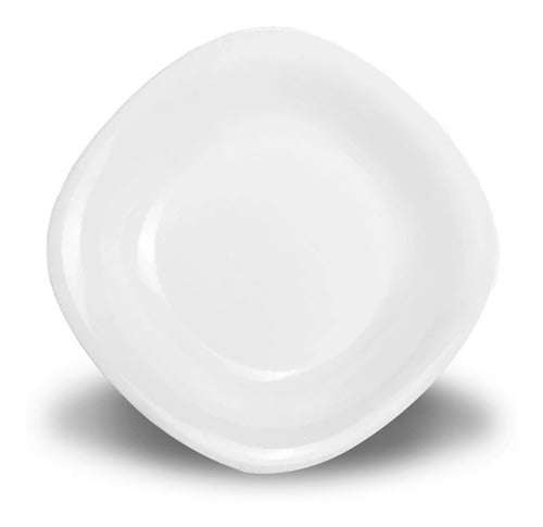 Bormioli Rocco Set X6 Square Deep Plates White Parma 0