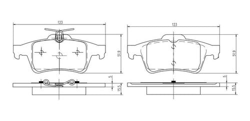 Pastillas Freno Traseras Ford Focus 2 2.0 16v 1