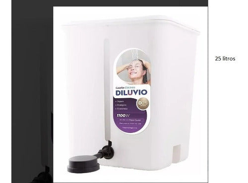 Danuvio Ducha Electrica Calefon Diluvio 25L Plástico 1