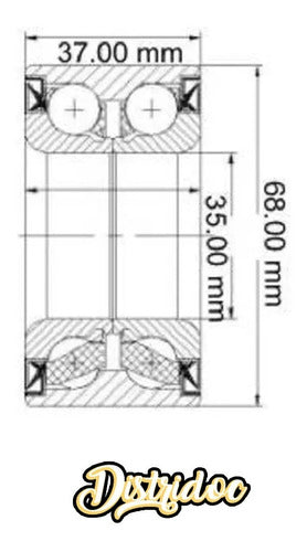 SKF Front Wheel Bearing Kit X2 for Fiat Uno Duna 147 3